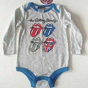 The Rolling Stones Long Sleeve Onesie